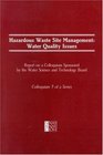 Hazardous Waste Site Management Water Quality Issues