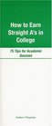 How to Earn Straight A's in College  75 Tips for Academic Success