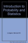 Introduction to Probability and Statistics