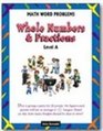 Math Word Problems Whole Numbers  Fractions Level A