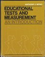 Educational Tests and Measurement An Introduction