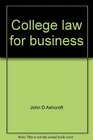 College law for business Uniform commercial code