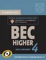 Cambridge BEC 4 Higher Student's Book with answers Examination Papers from University of Cambridge ESOL Examinations