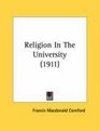 Religion In The University