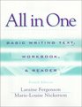 All in One Basic Writing Text Workbook and Reader