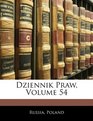 Dziennik Praw Volume 54