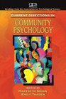Current Directions in Community Psychology for Community Psychology