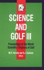 Science  Golf III Proceedings of the World Scientific Congress of Golf