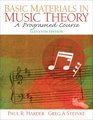 Basic Materials in Music Theory A Programed Course
