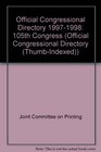 Official Congressional Directory 105th Congress 19971998