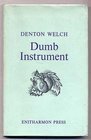 Dumb instrument Poems and fragments