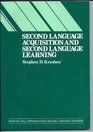 Second Language Acquisition and Second Language Learning