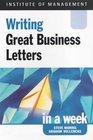 Successful Business Letters in a Week