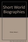 Short World Biographies