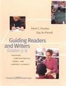 Guiding Readers and Writers  Teaching Comprehension Genre and Content Literacy