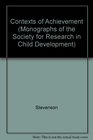 Contexts of Achievement A Study of American Chinese and Japanese Children