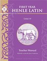 Henle Latin I Teacher Manual for Units Iv