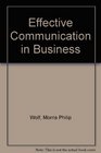 Effective communication in business