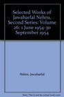 Selected Works of Jawaharlal Nehru Second Series Volume 26 1 June 195430 September 1954
