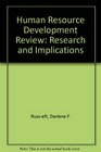 Human Resource Development Review Research and Implications