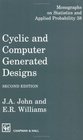 Cyclic and Computer Generated Designs Second Edition