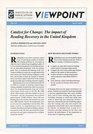 Catalyst for Change The Impact of Reading Recovery in the United Kingdom