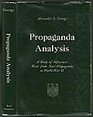 Propaganda analysis A study of inferences made from Nazi propaganda in World War II