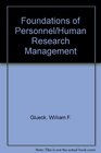 Foundations of Personnel/Human Resource Management