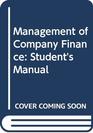 Management of Company Finance Student's Manual