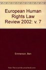 European Human Rights Law Review 2002 v 7