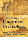 Readings In Cognitive Psychology Applications Connectionsnd Individual Differences