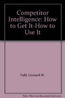 Competitor Intelligence How to Get ItHow to Use It