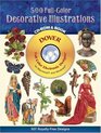 500 FullColor Decorative Illustrations CDROM and Book