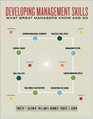 Developing Management Skills What Great Managers Know and Do