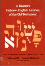 Reader's HebrewEnglish Lexicon of the Old Testament IsaiahMalachi