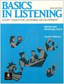 Basics in Listening Short Tasks for Listening Development