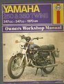Yamaha 250 and 350 Twins Motorcycle Owner's Workshop Manual