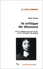 La critique du discours Sur la Logique de PortRoyal et les Pensees de Pascal