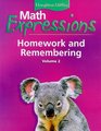 Math Expressions Homework and Remembering Volume 2