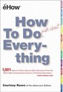 How to Do Just About Everything