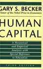 Human Capital  A Theoretical and Empirical Analysis with Special Reference to Education