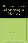 Representation of Meaning in Memory