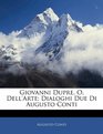 Giovanni Dupre O Dell'Arte Dialoghi Due Di Augusto Conti