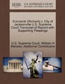 Erznoznik  v City of Jacksonville US Supreme Court Transcript of Record with Supporting Pleadings