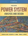Power System Analysis and Design SI Version