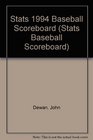 Stats 1994 Baseball Scoreboard