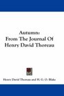 Autumn From The Journal Of Henry David Thoreau