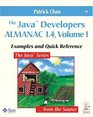 The Java  Developers Almanac 14 Volume 1 Examples and Quick Reference