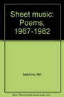 Sheet music Poems 19671982