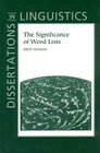 The Significance of Word Lists Statistical Tests for Investigating Historical Connections Between Languages